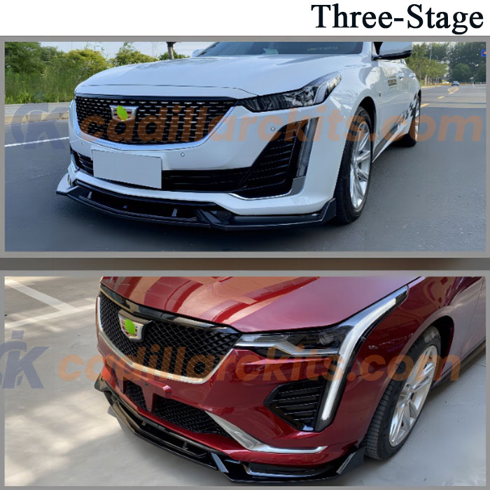 Carbon Fiber Style Cadillac Front Bumper Lip for CT5/CT5-V