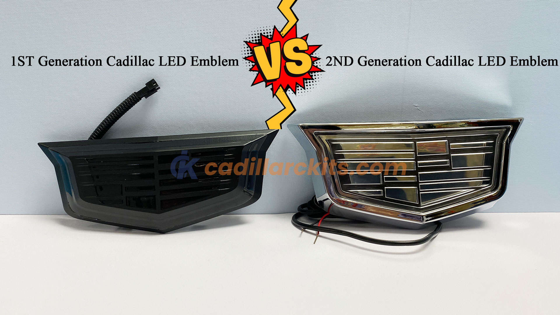 1ST VS 2ND Generation Cadillac LED Emblem,Which one do you like?