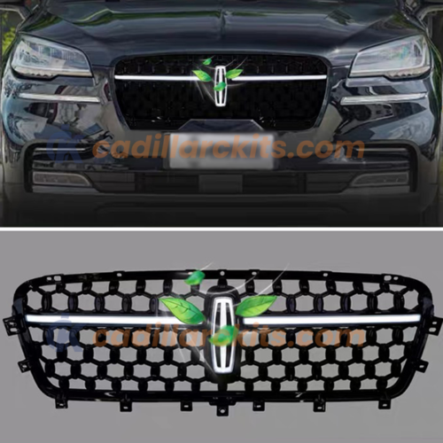 Lincoln Aviator Black Led Grille & Emblem Light