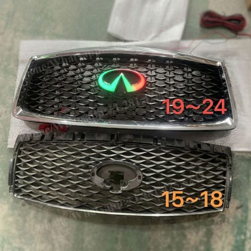 Multi-Color RGB Style Infiniti QX80 Led Emblem (2015–2024)