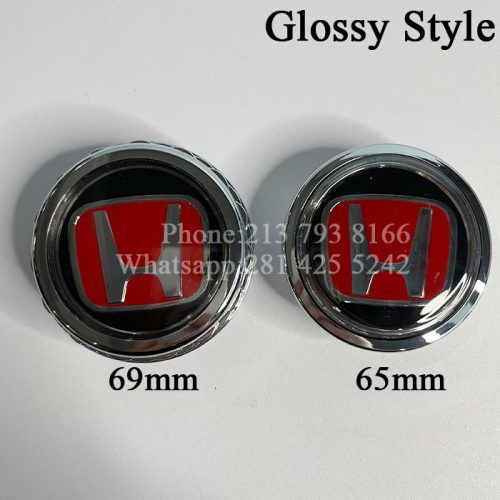 Honda Floating Center Caps 65mm/69mm (Glossy Style)