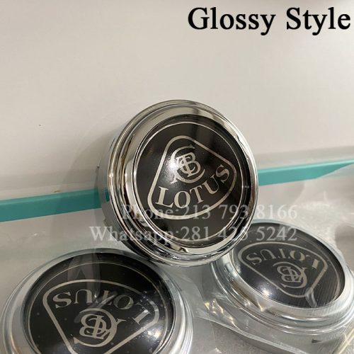 Lotus Floating Center Caps 58mm (Glossy Style)