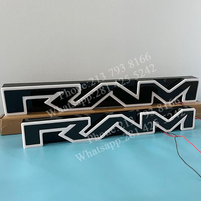 Dynamic Light Up Ram Letters For Ram Rebel Style Grille 1500 2500 3500