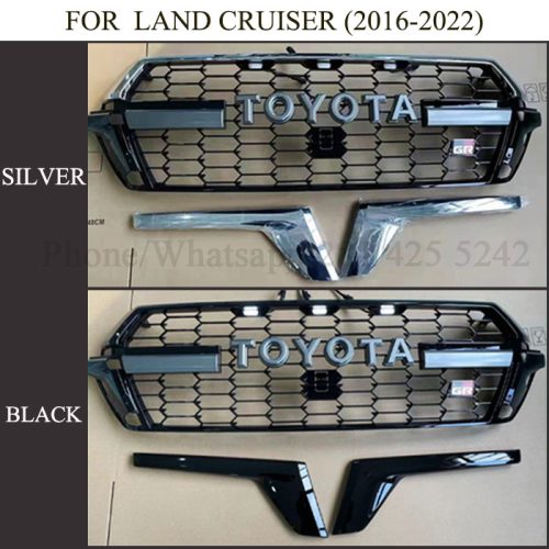 Toyota Land Cruiser Grill with Toyota Letter and Light for 2016-2022