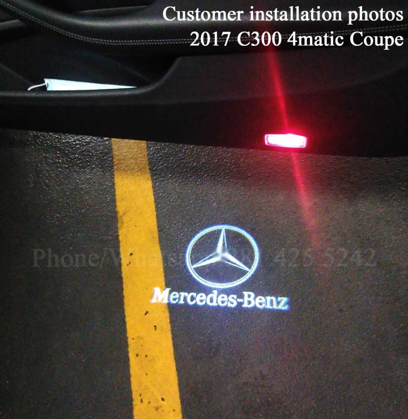 How to install Mercedes C-Class Coupe/Cabriolet Puddle light