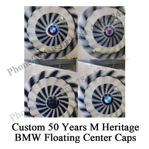 Custom BMW Floating Center Caps (50 Years M Heritage) 56mm 68mm