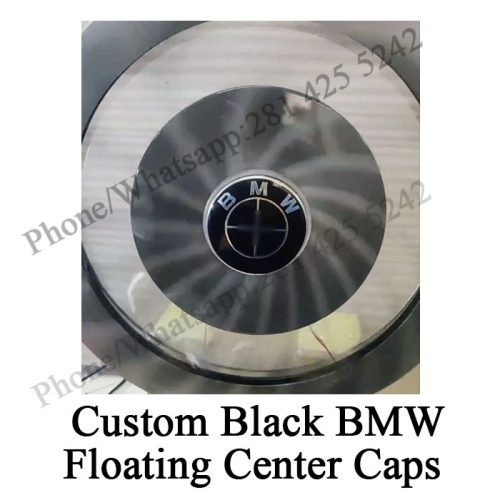 Custom BMW Floating Center Caps (Black Carbon Fiber) 56mm 68mm