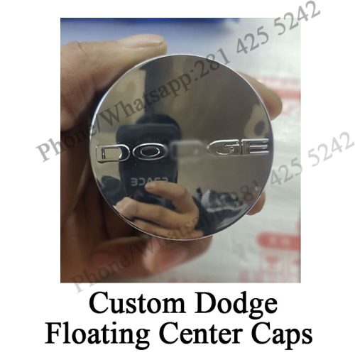Custom Dodge Floating Center Cap (63mm) Dodge Letter/Ram Head