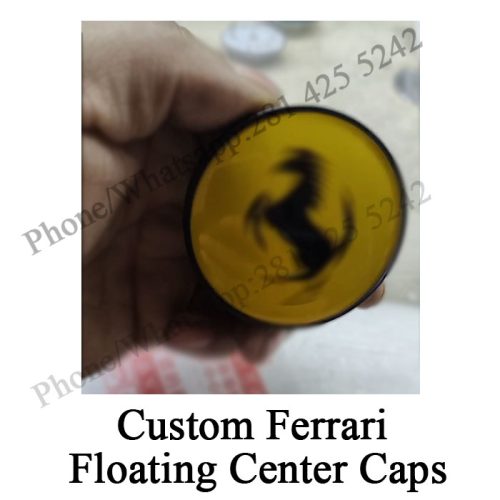 Custom Ferrari Floating Center Caps