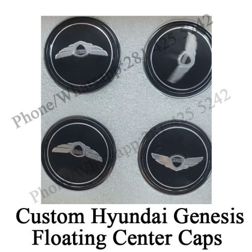 Custom Hyundai Genesis Floating Center Caps