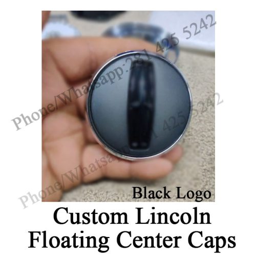 Custom Lincoln Floating Center Caps (Black)