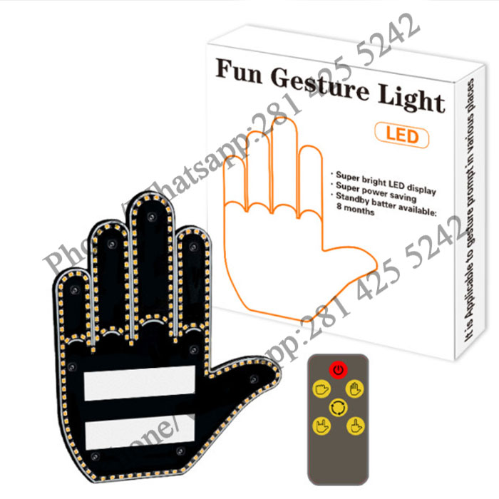 Middle Finger Light For Car With Remote - Cadillarckits
