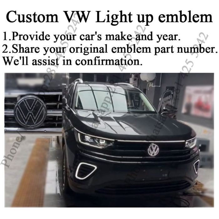 Custom VW Light up Emblem for Jetta (2015-2021/2022-2023)