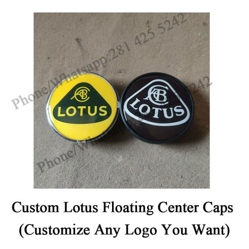Custom Lotus Floating Center Caps for Original Rims or Aftermarket Rims
