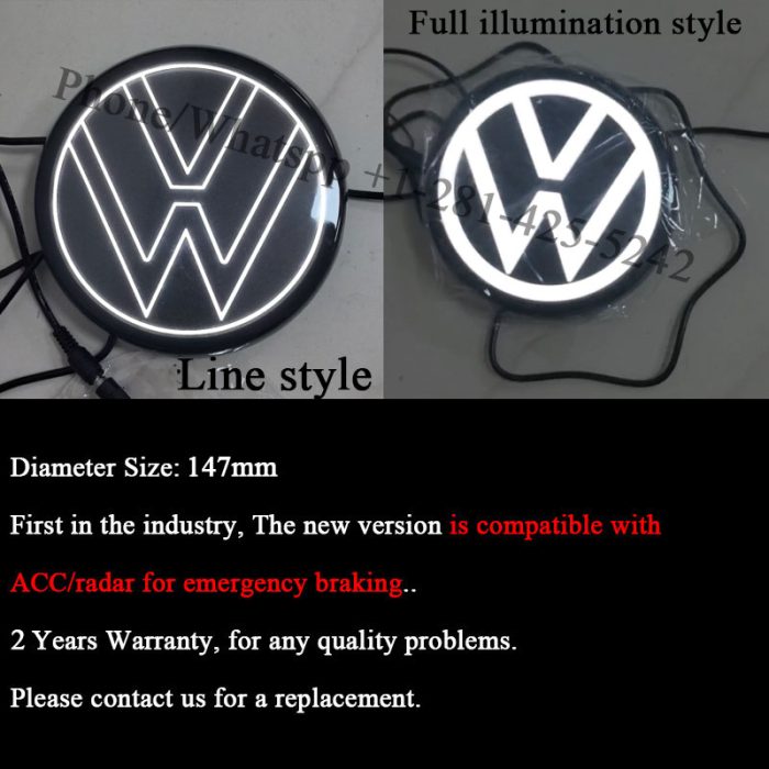 3rd Gene 155mm VW Led Emblem - Image 2