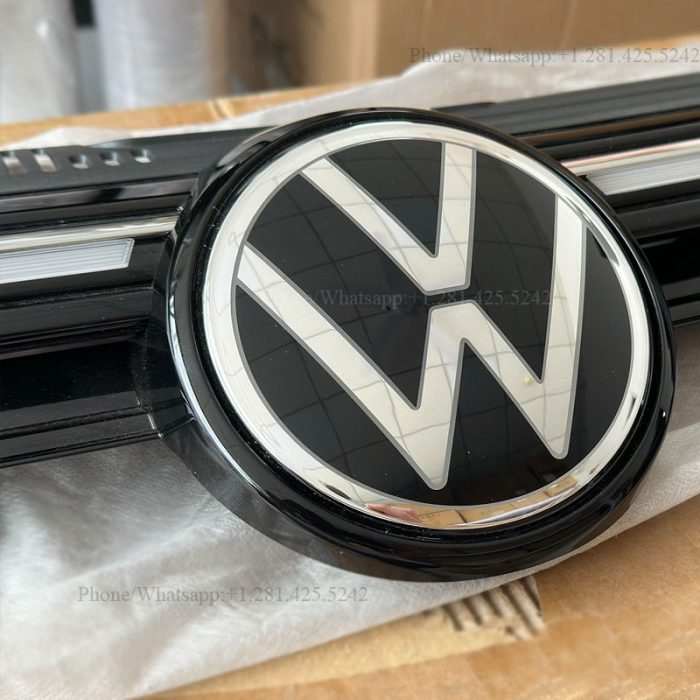 Silver VW LED Emblem for Golf MK8.5 (2024–Present) - Image 4